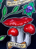 Poisonous Fungi Original Artwork, fungi lovers gift, witchy art