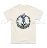 Ouroboros Unisex T Shirt | magic mushroom art | psychedelic trippy shirt | occult clothing | serpent mythology | skull top | pagan clothes