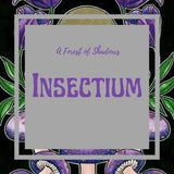 Insectium Scarab Beetle Moon A5 Art Print | witchy decor | mushroom art | art nouveau wall print | fungi lovers gift | floral boho decor