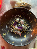Witchy Ceramic Trinket Dish | Hand painted Bowl | Celestial Art Decor | Gothic Jewellery Holder | Pagan Altar Bowl | Witchy Home Decor