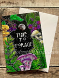 Time To Forage Greetings Card