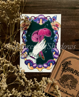 Victorian Memento Mori Fungi A5 Art Print