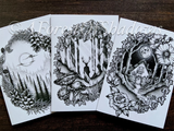 Fairytale Pack of 3 Greetings Cards