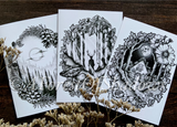 Fairytale Pack of 3 Greetings Cards